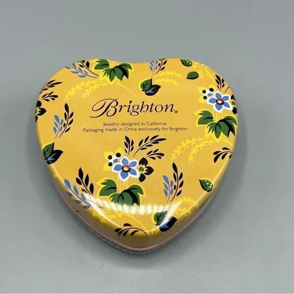 Brighton Tin Heart Floral Box - Picture 3 of 5